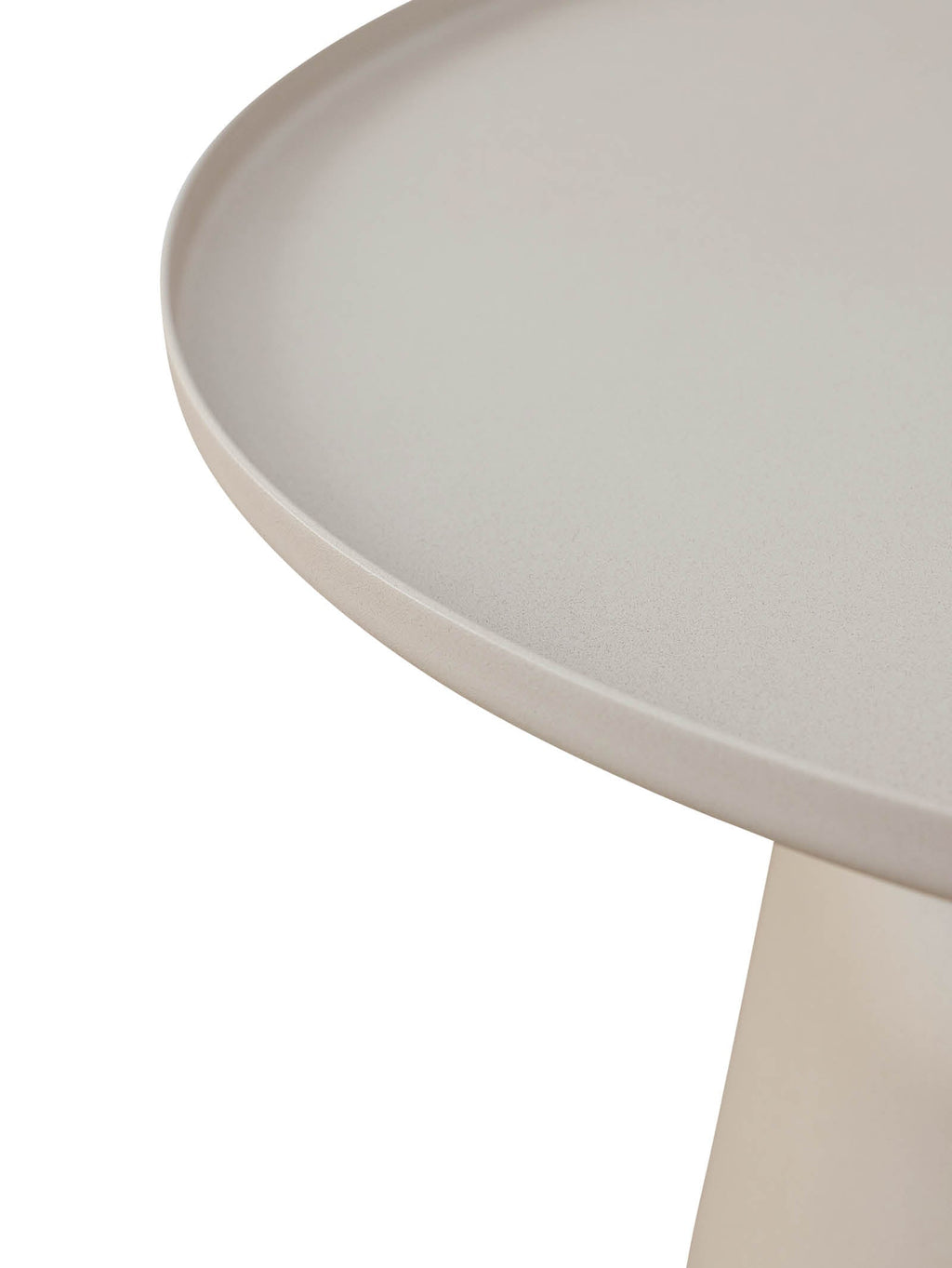 Table basse de jardin contemporaine en aluminium résistant aux intempéries