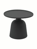 Table d'appoint contemporaine en aluminium avec résistance aux intempéries pour terrasse