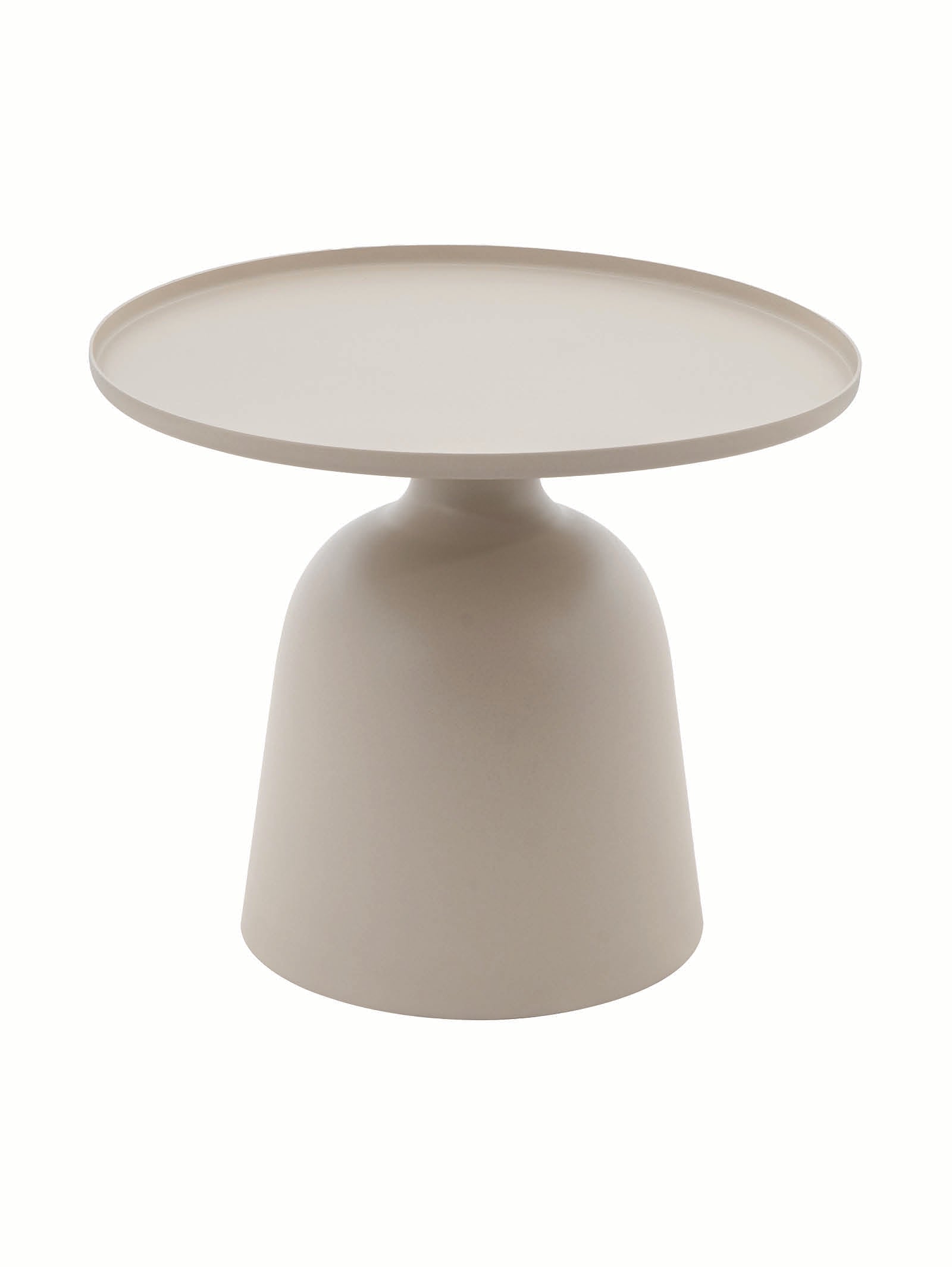 Table d'appoint contemporaine en aluminium avec résistance aux intempéries pour terrasse