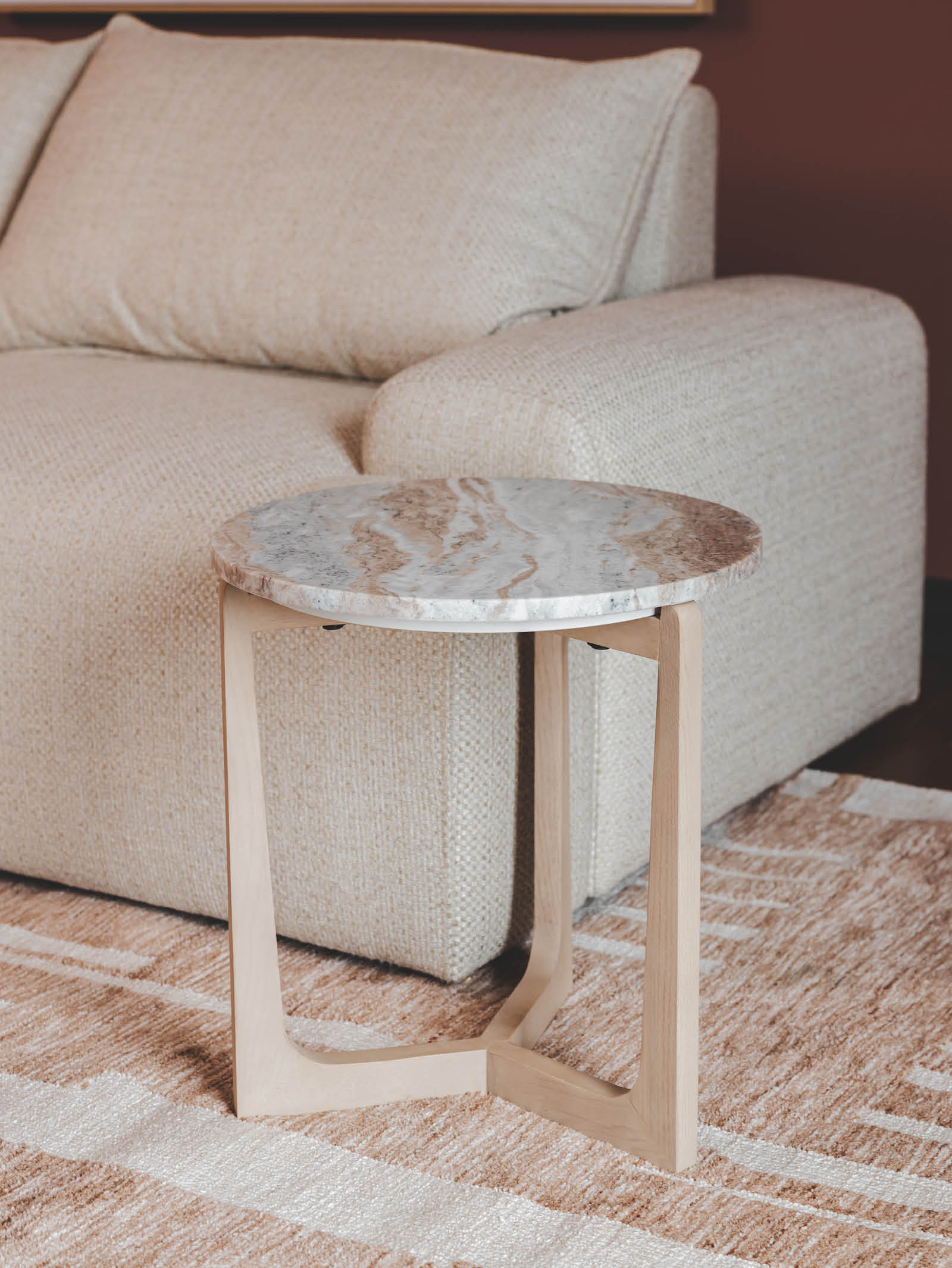 Table basse en chêne massif pour salon