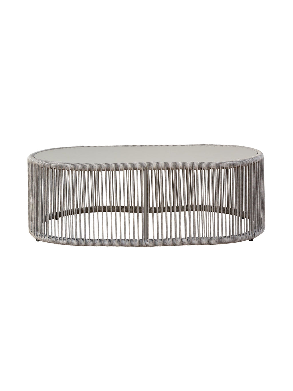 Table basse contemporaine en aluminium pour terrasse