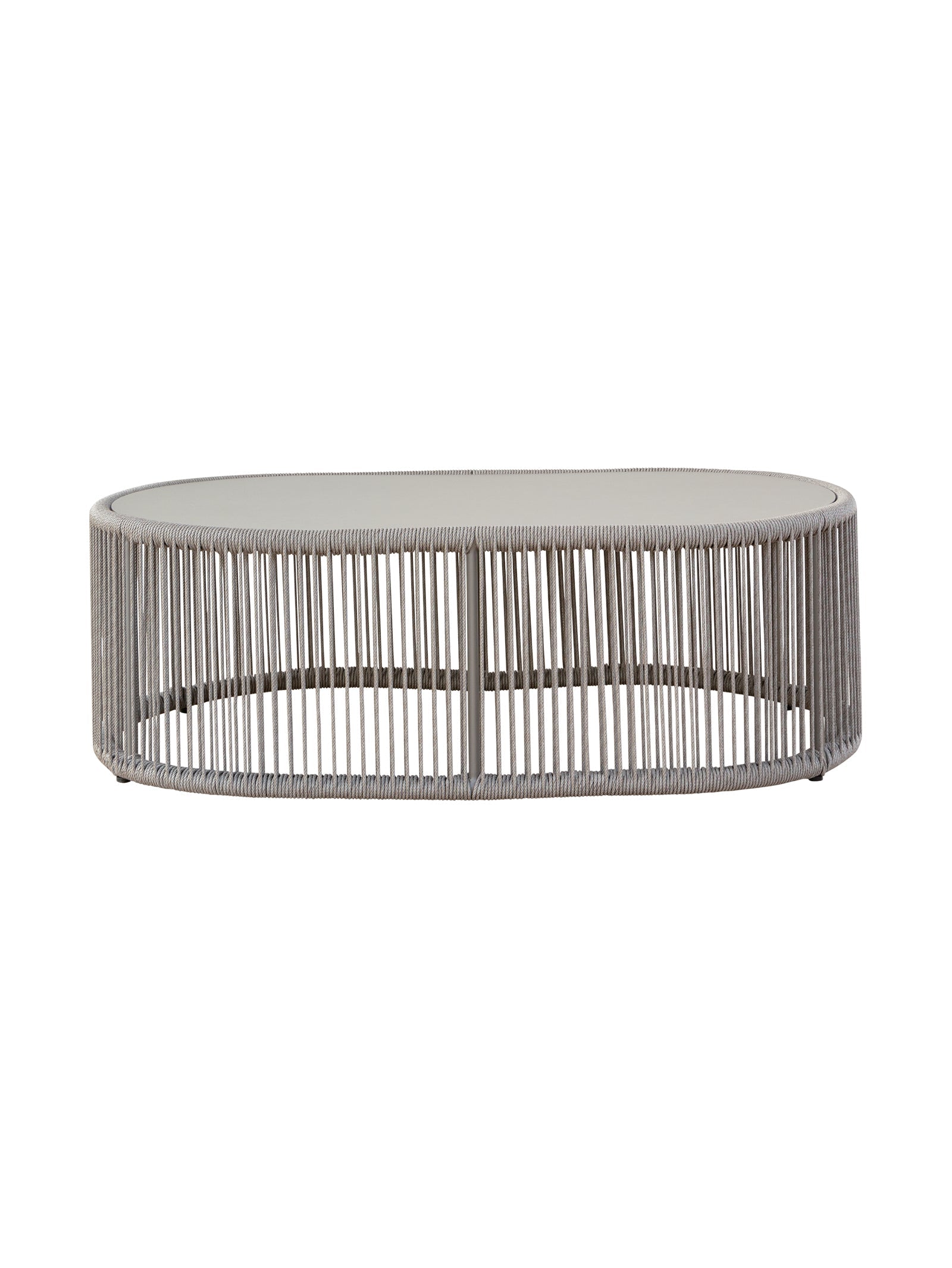 Table basse contemporaine en aluminium pour terrasse