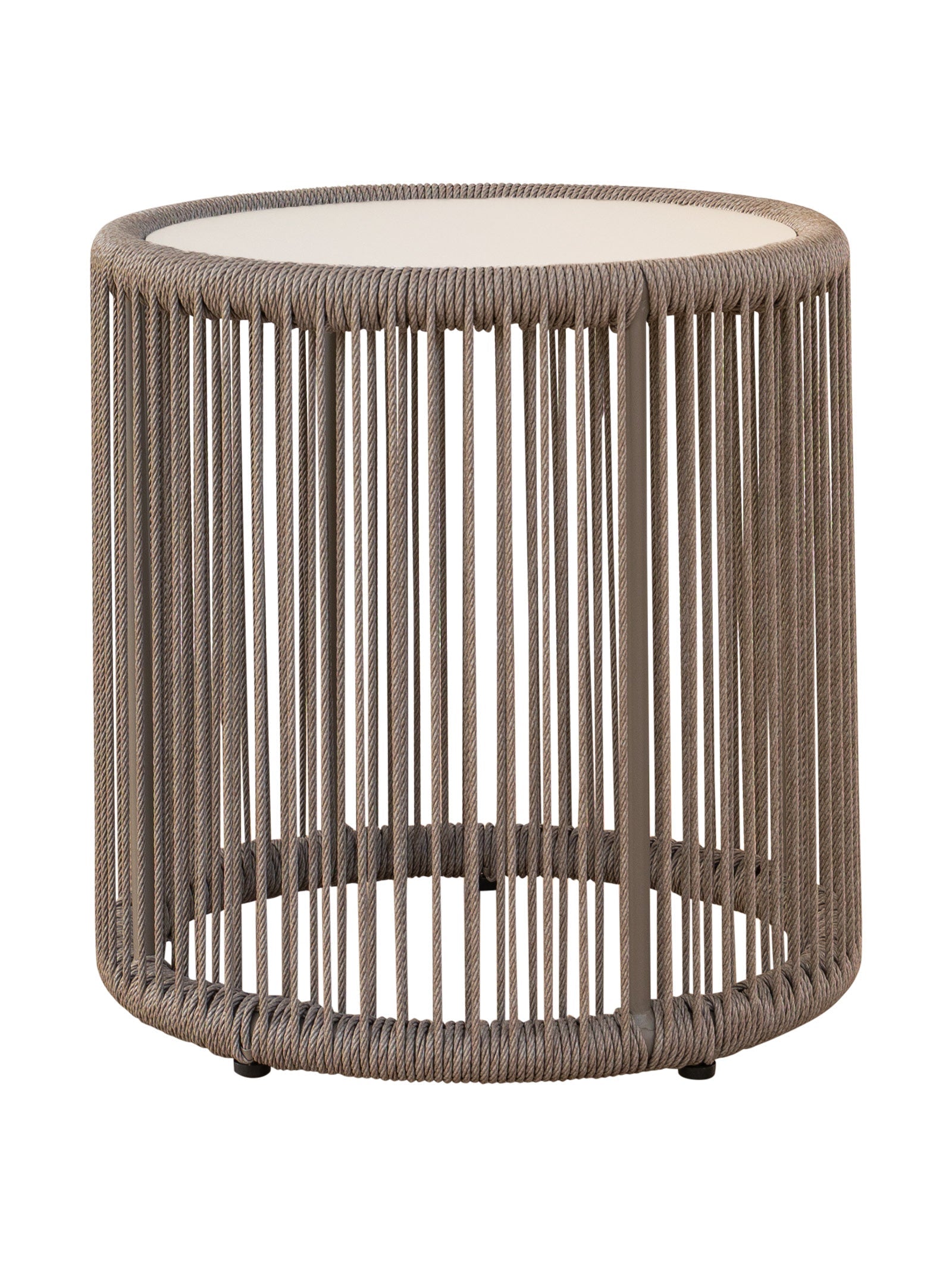 Table de terrasse contemporaine en aluminium