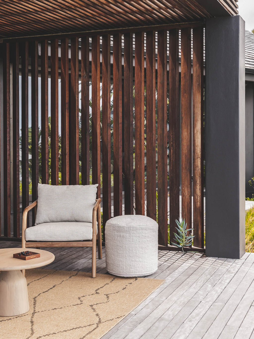 Repose-pieds ottoman pour terrasse