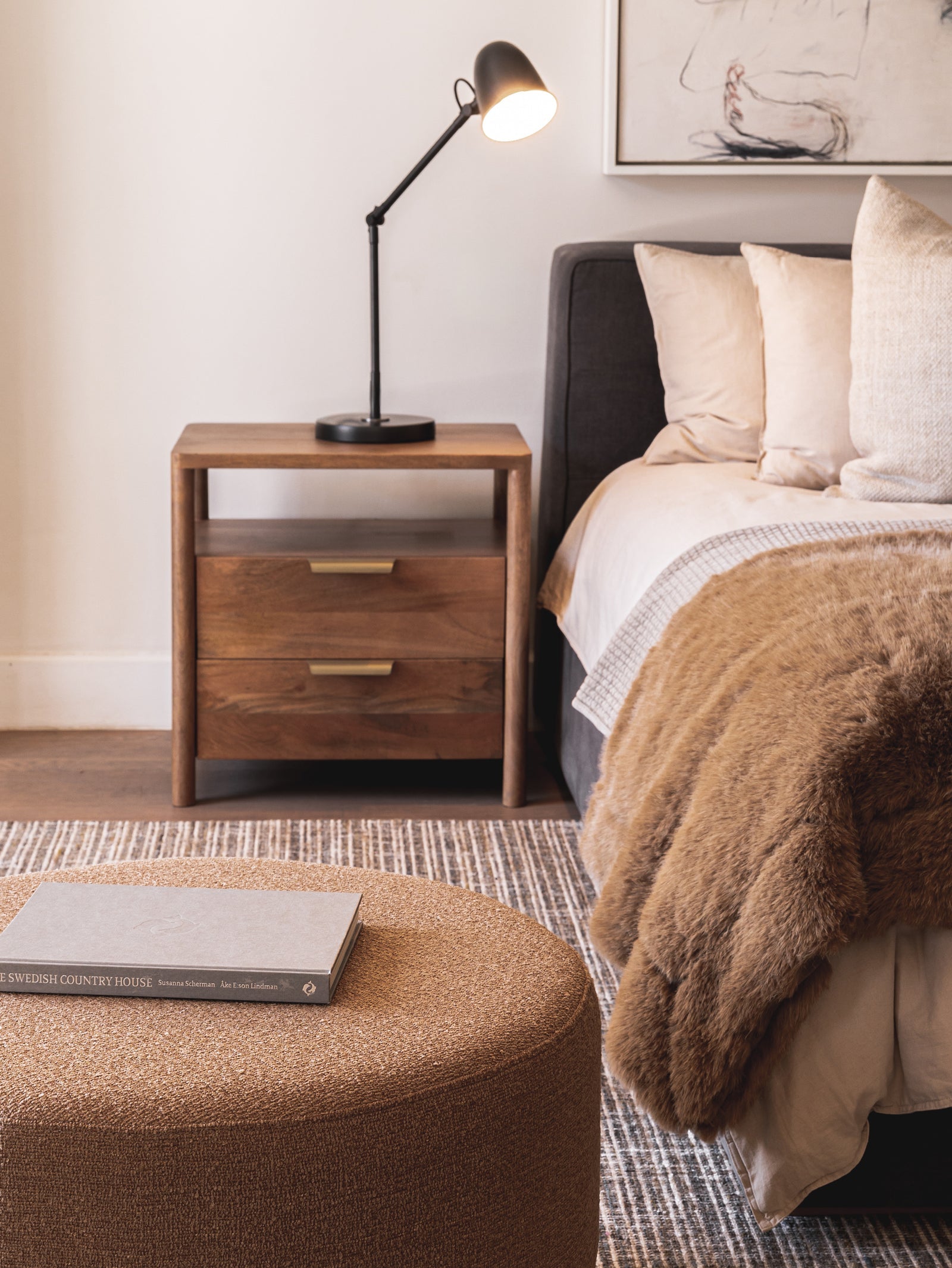 Table de Chevet en Bois pour Chambre à Coucher