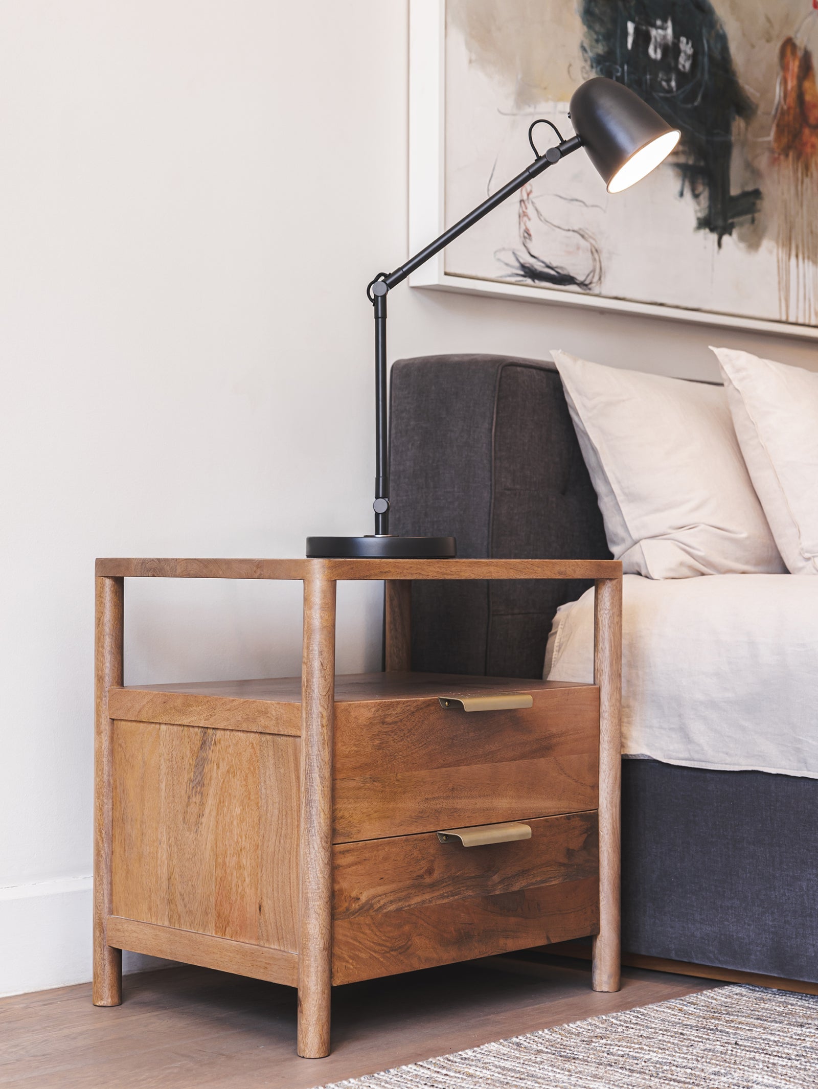 Table de Chevet en Bois pour Chambre à Coucher