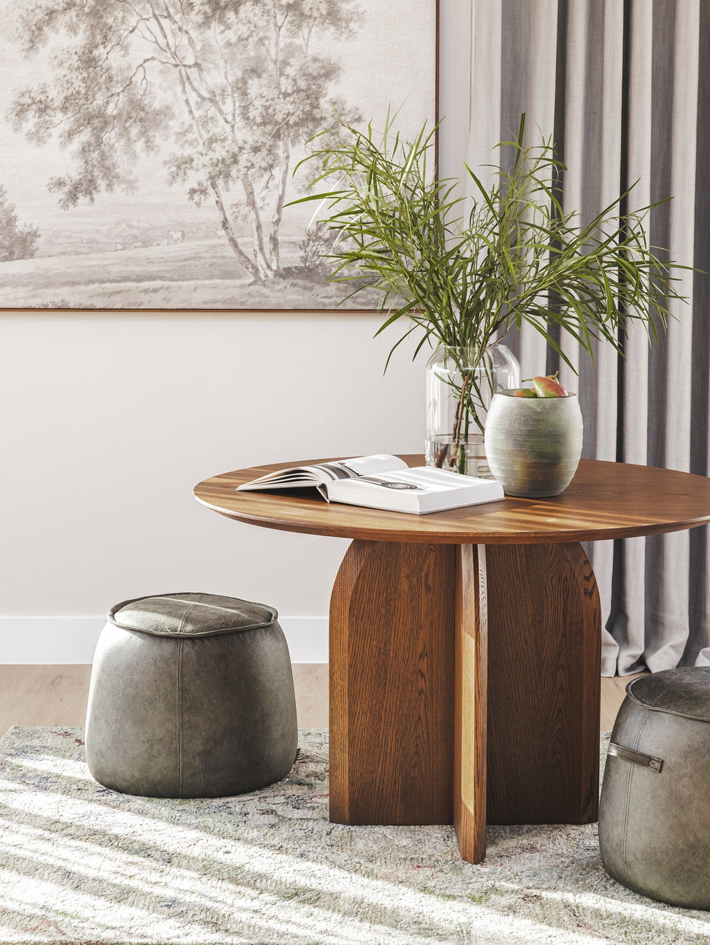 Tabouret en tissu moderne