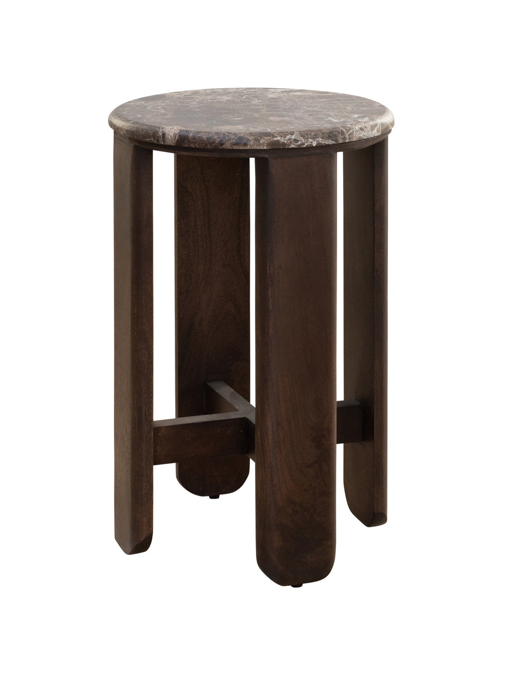 Table d'appoint en marbre contemporaine pour salon