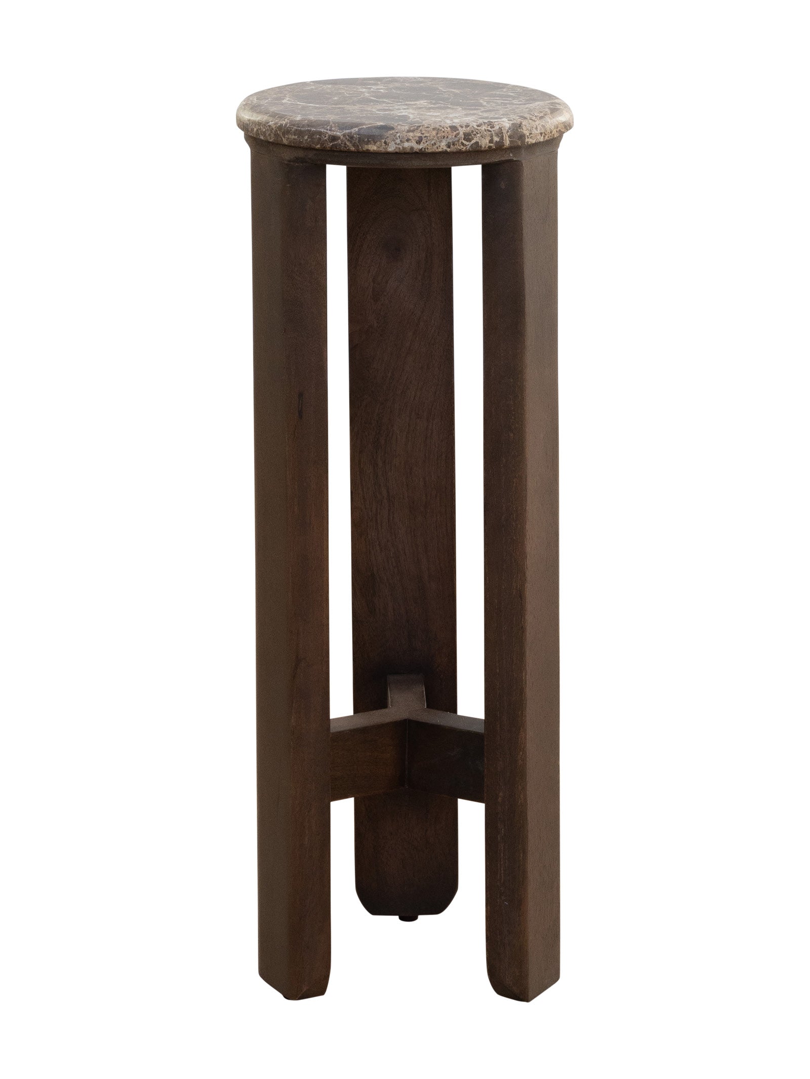 Table d'appoint en marbre contemporaine pour salon
