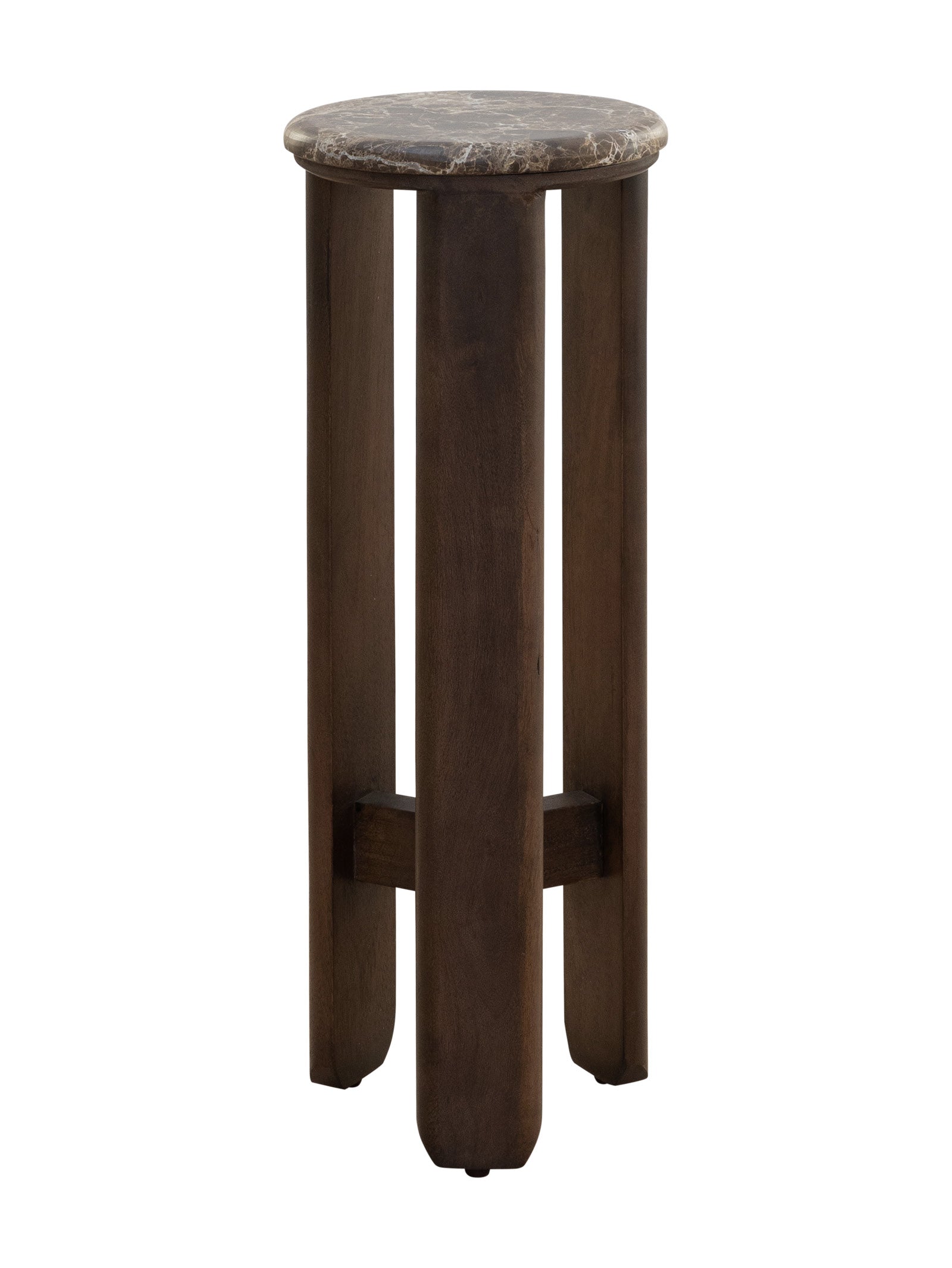 Table d'appoint en marbre contemporaine pour salon