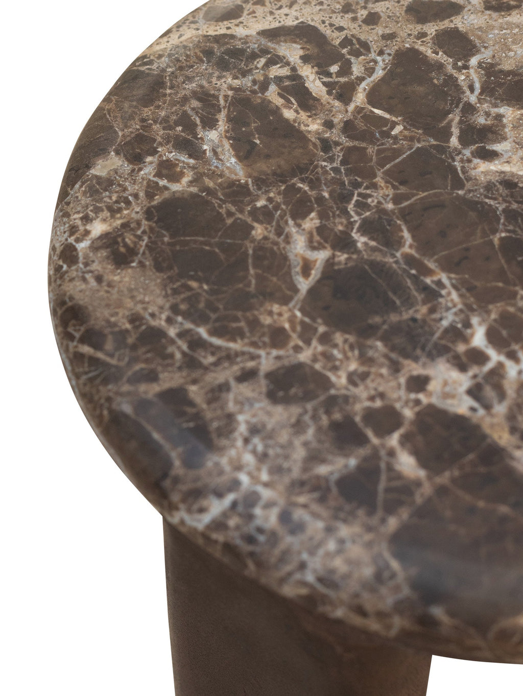 Table d'appoint en marbre contemporaine pour salon