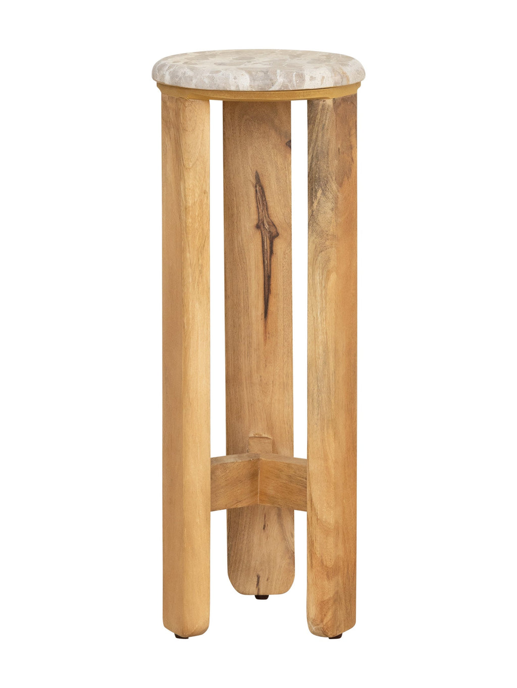 Table d'appoint en marbre contemporaine pour salon