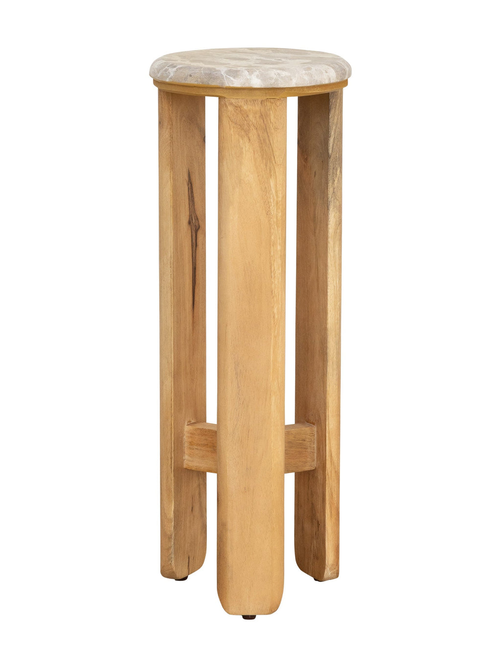 Table d'appoint en marbre contemporaine pour salon