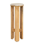 Table d'appoint en marbre contemporaine pour salon