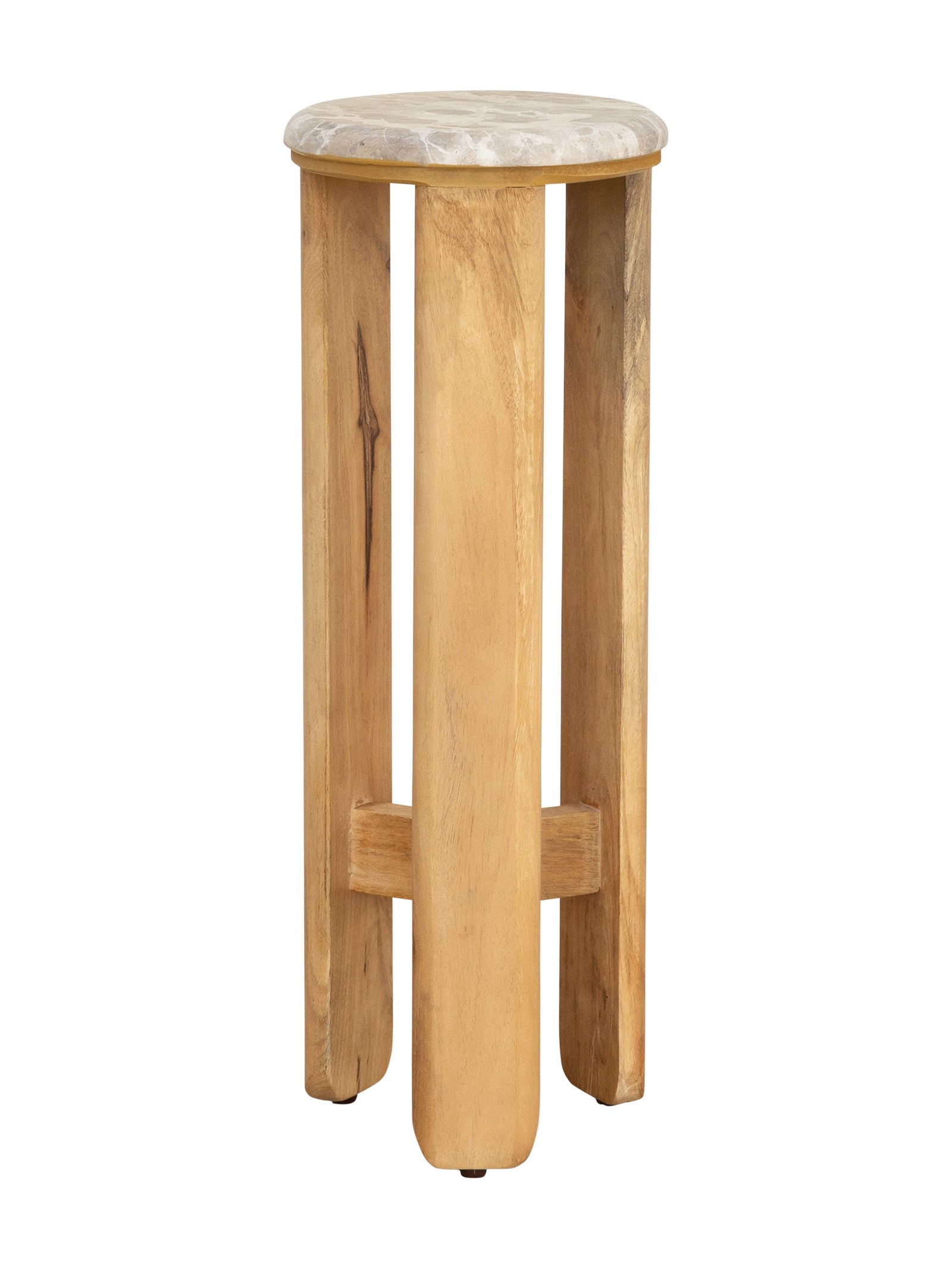 Table d'appoint en marbre contemporaine pour salon