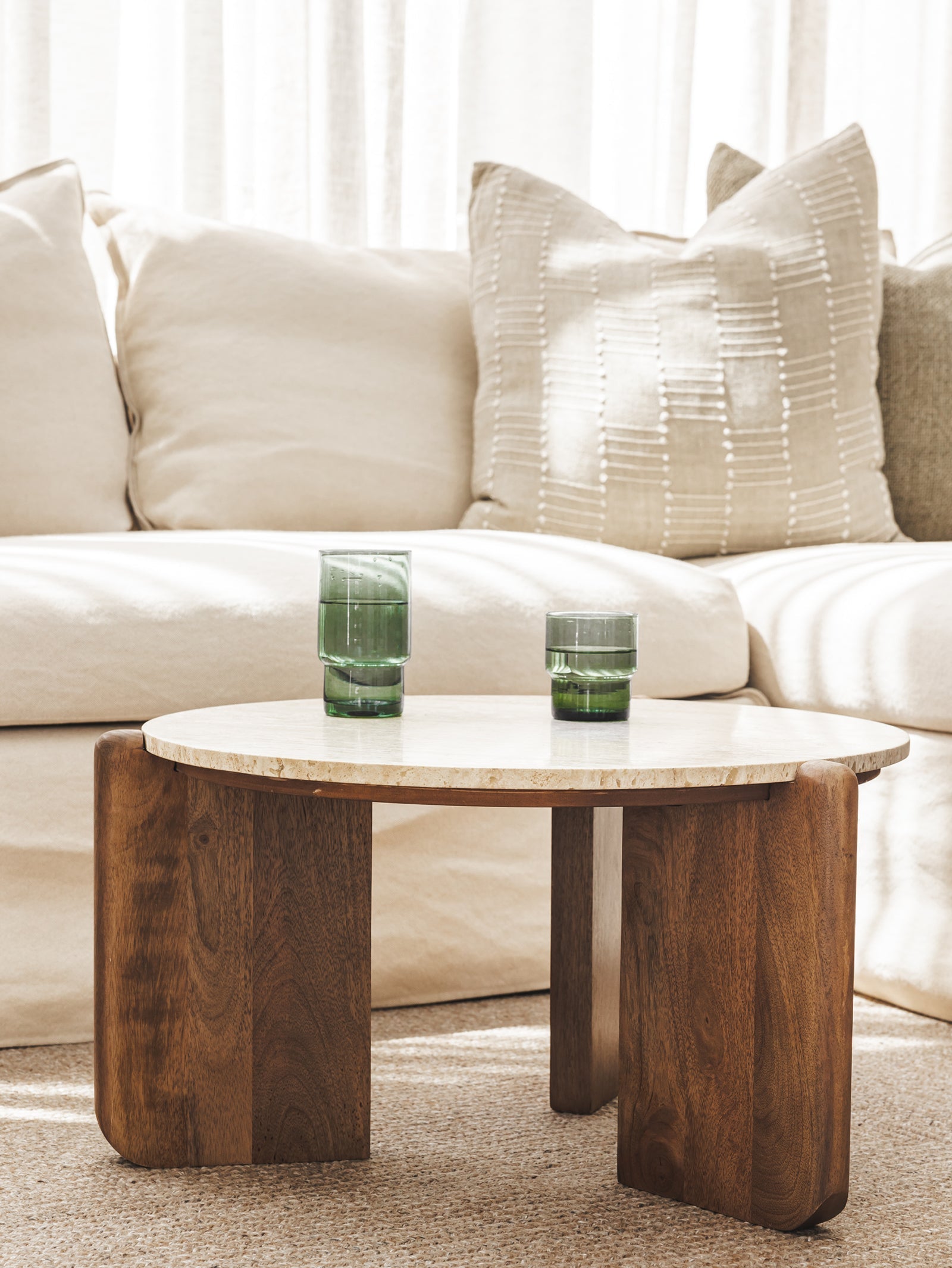 Table basse classique en marbre pour salon