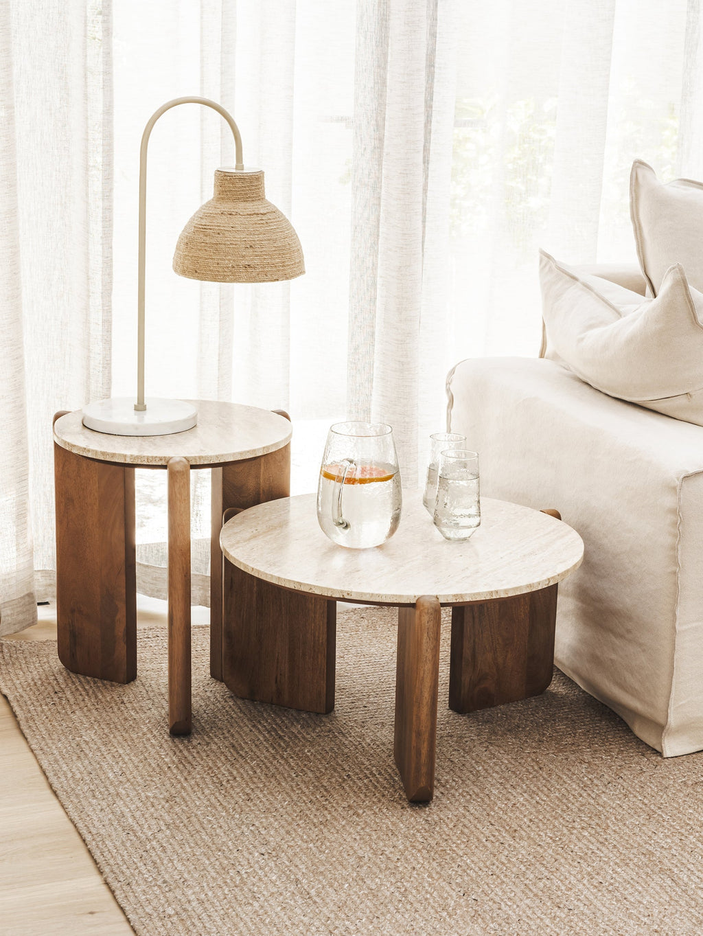 Table basse classique en marbre pour salon