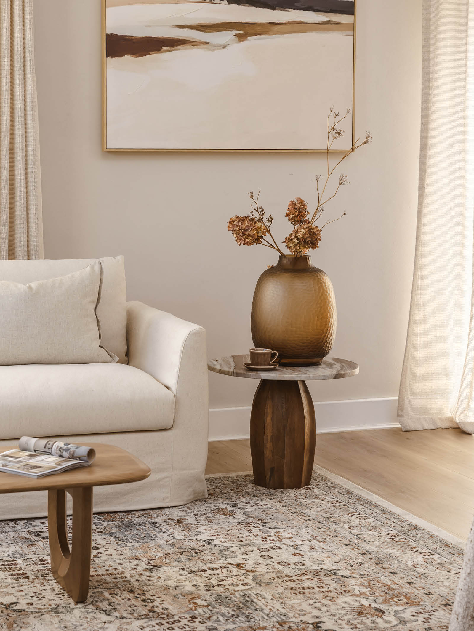 Table basse en marbre moderne pour salon