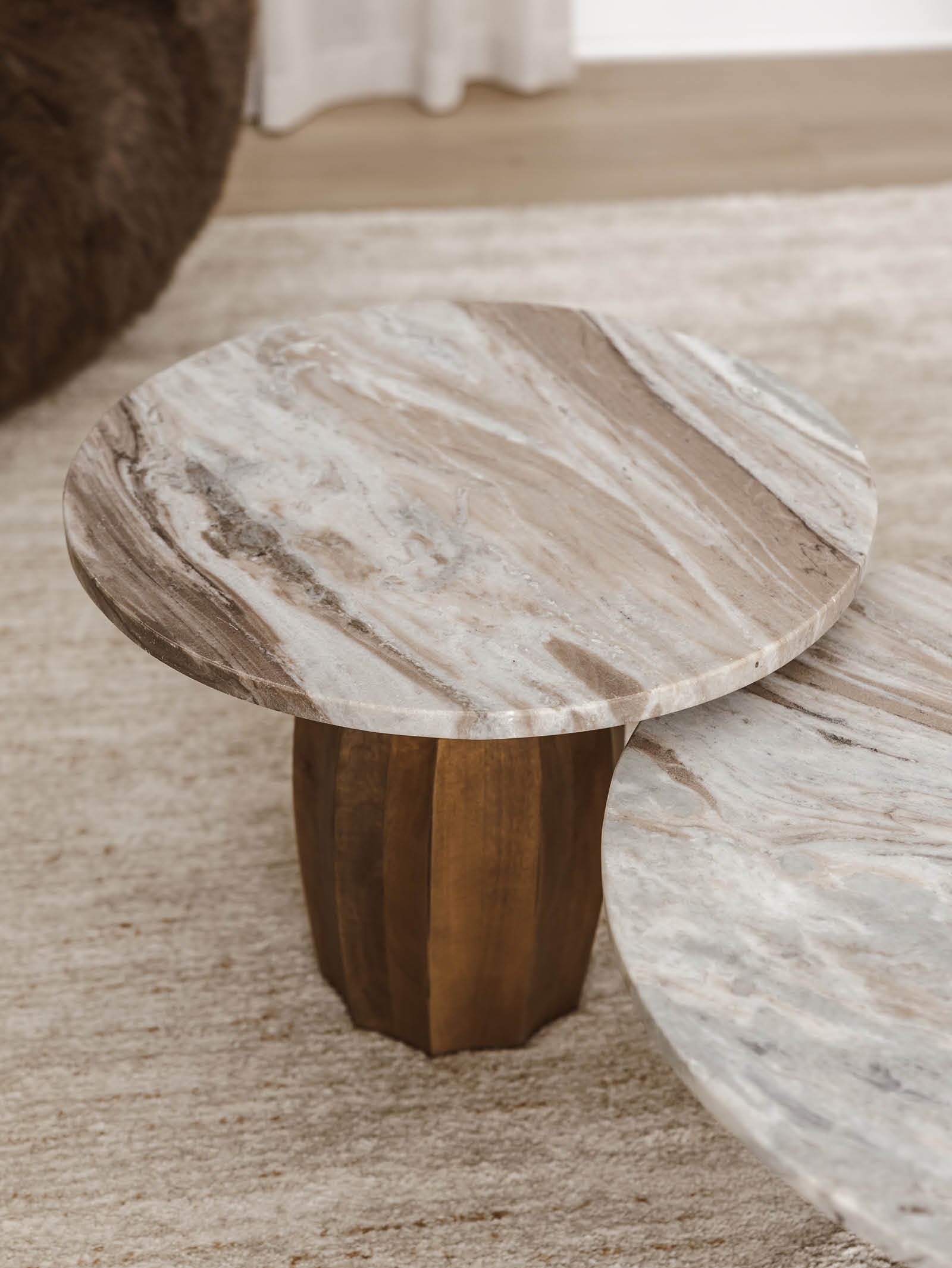 Table basse en marbre moderne pour salon