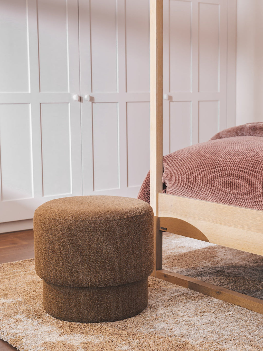 Pouf en tissu pour salon