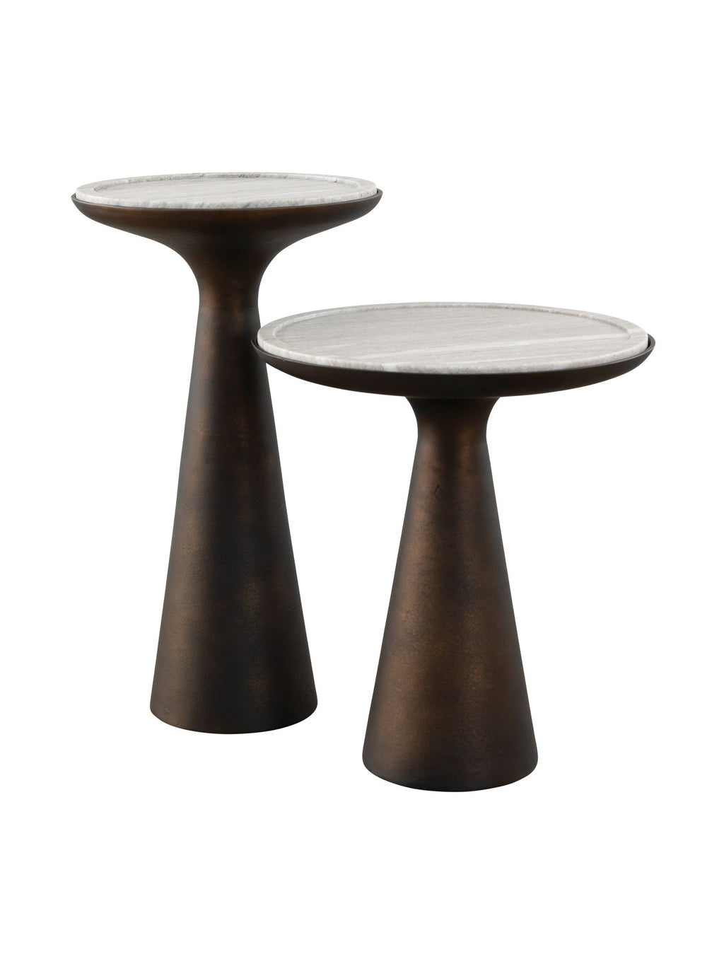 Table d'appoint moderne en aluminium pour patio