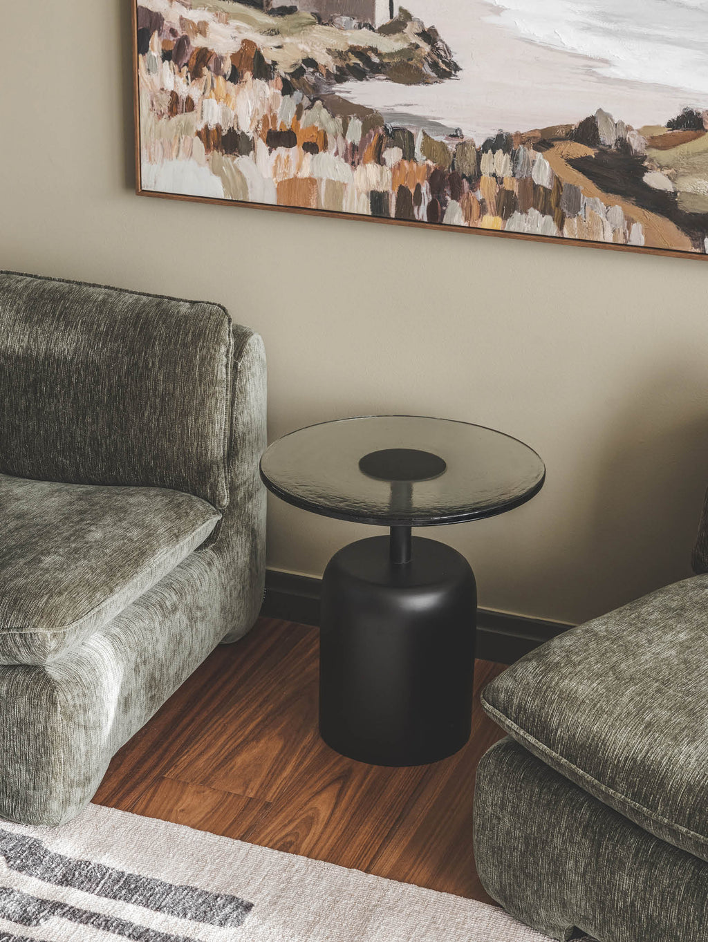 Table basse de patio moderne en aluminium