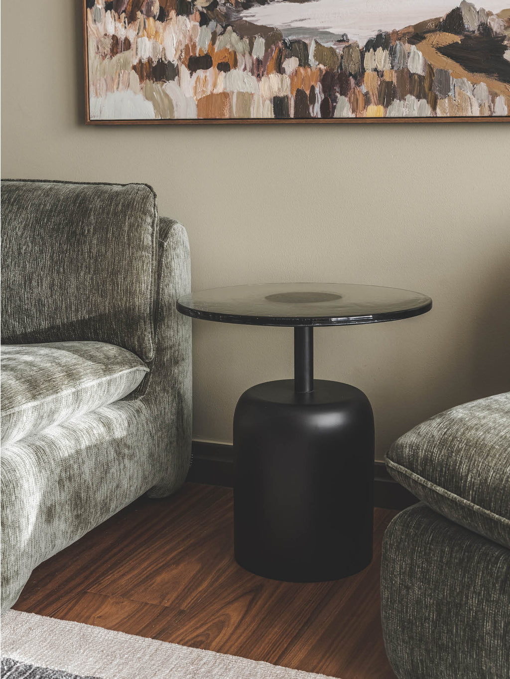 Table basse de patio moderne en aluminium