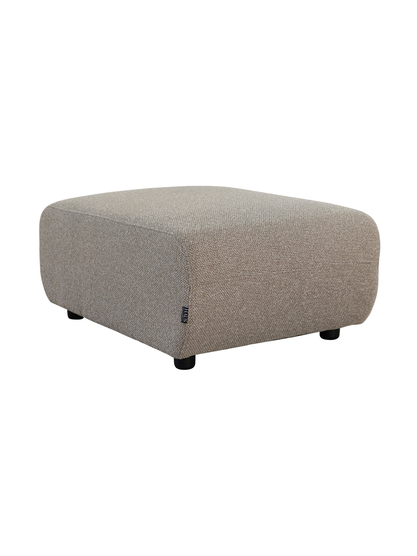 Pouf de salon en tissu moderne