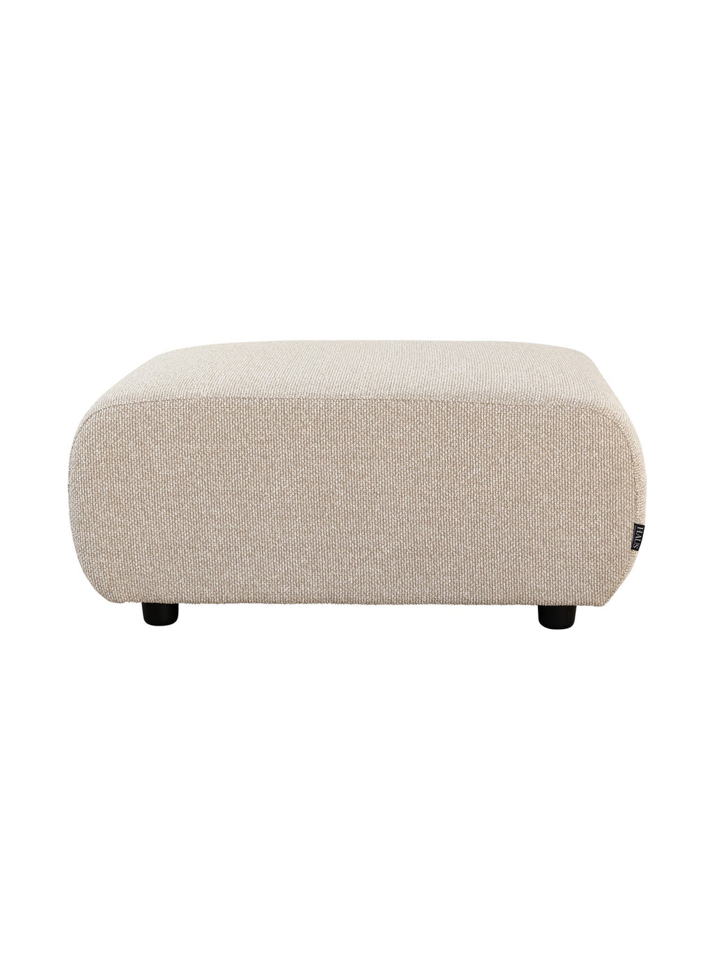 Pouf de salon en tissu moderne