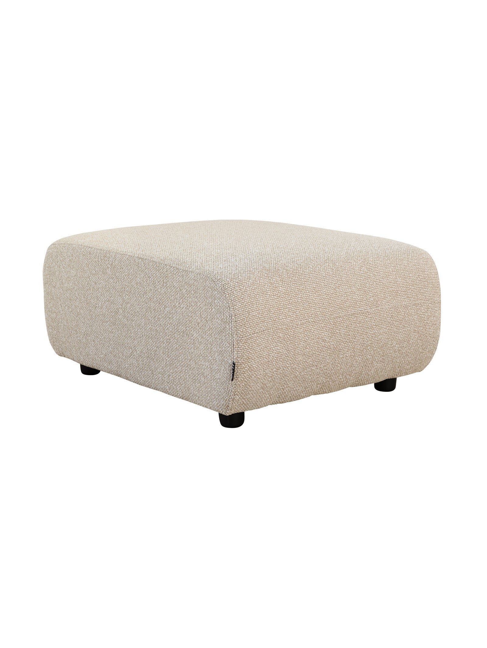 Pouf de salon en tissu moderne