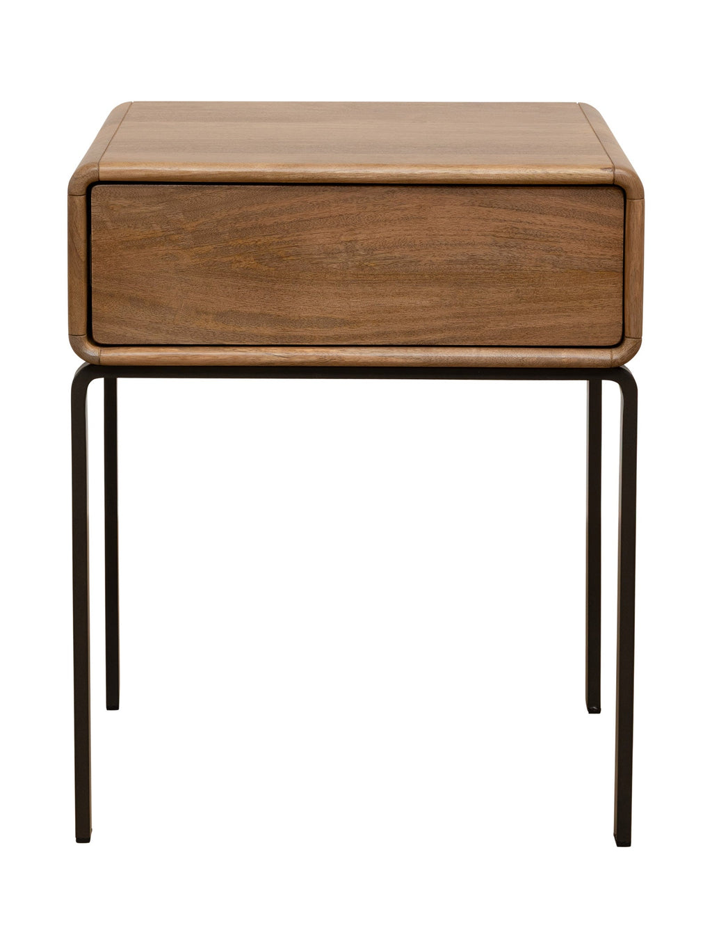 Table de chevet industrielle en bois pour chambre à coucher