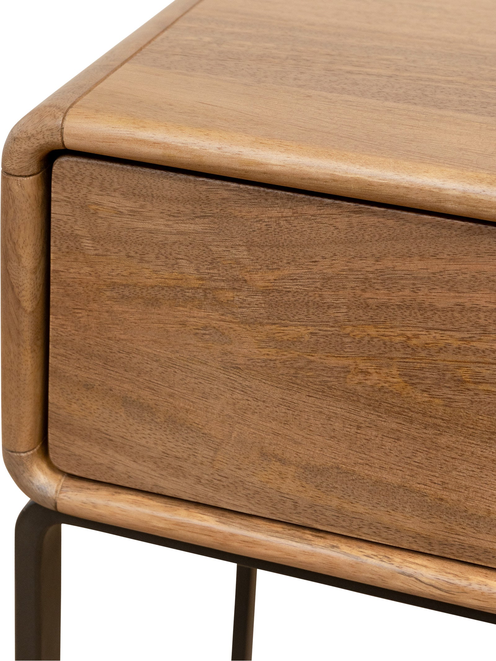 Table de chevet industrielle en bois pour chambre à coucher