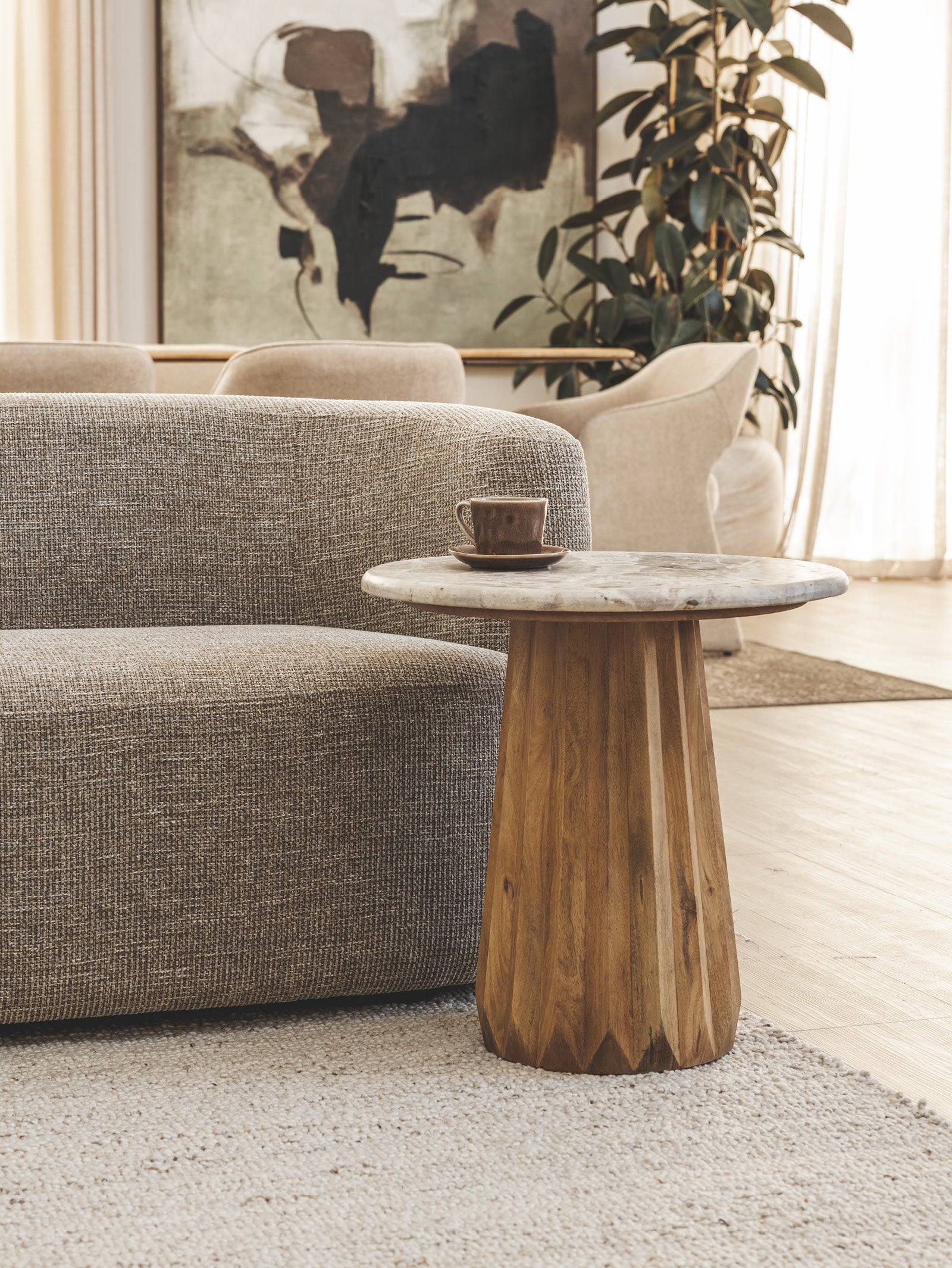 Table basse en marbre pour salon