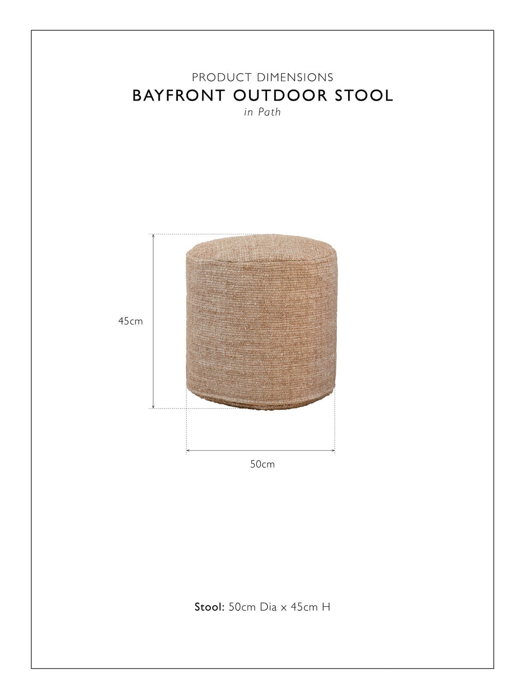 Repose-pieds ottoman pour terrasse