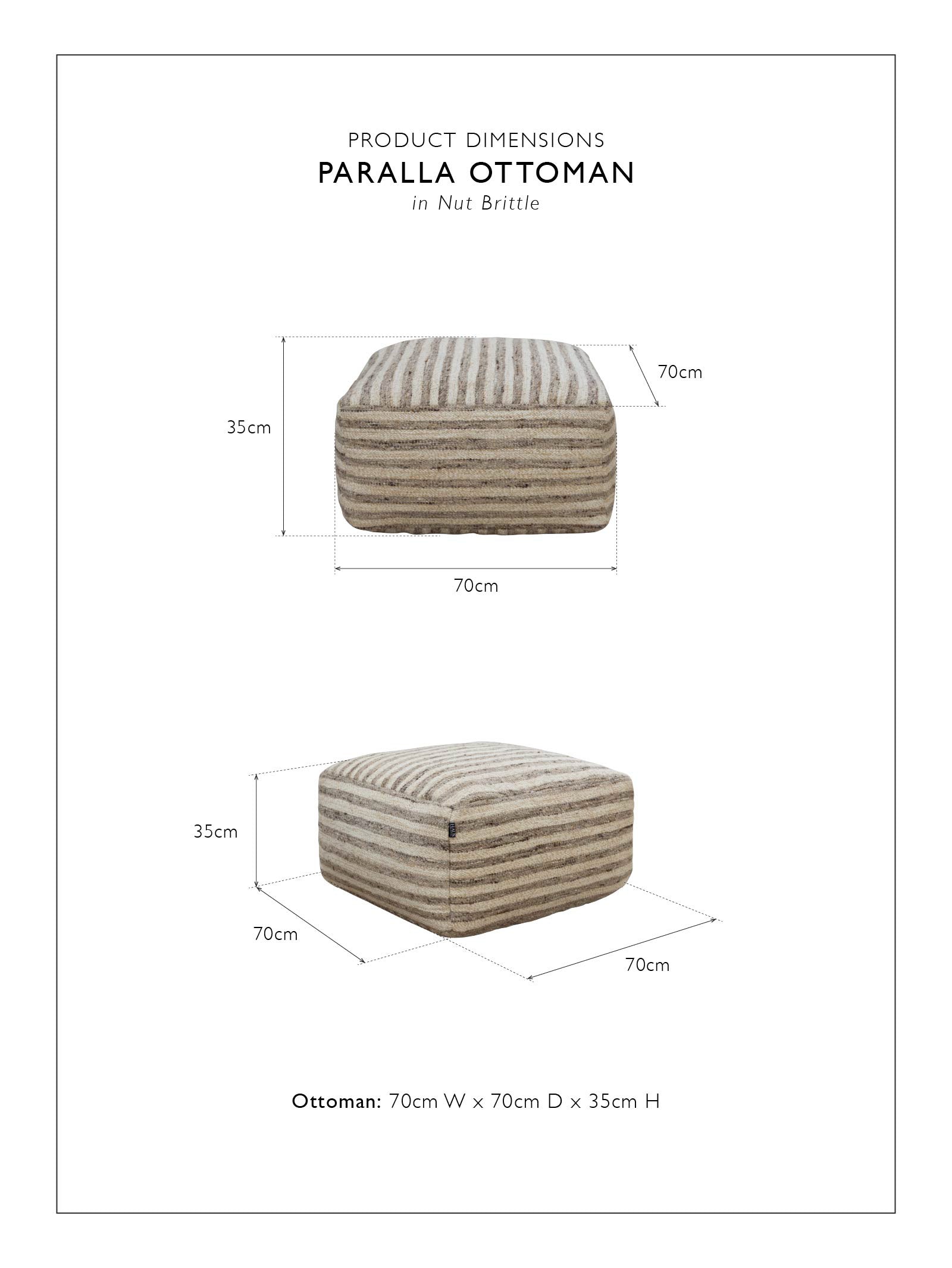 Pouffe en tissu classique pour salon