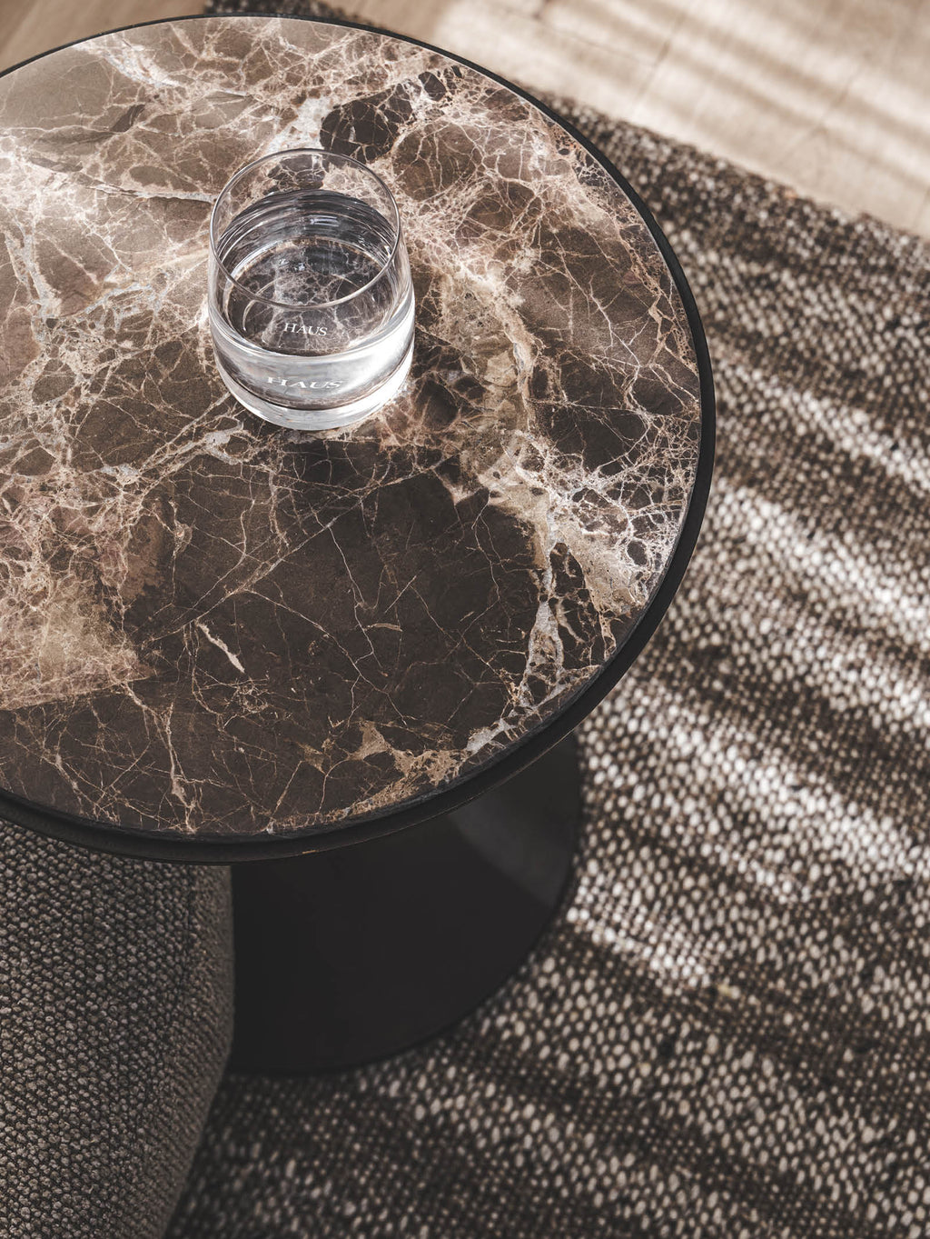 Table d'appoint en aluminium pour patio
