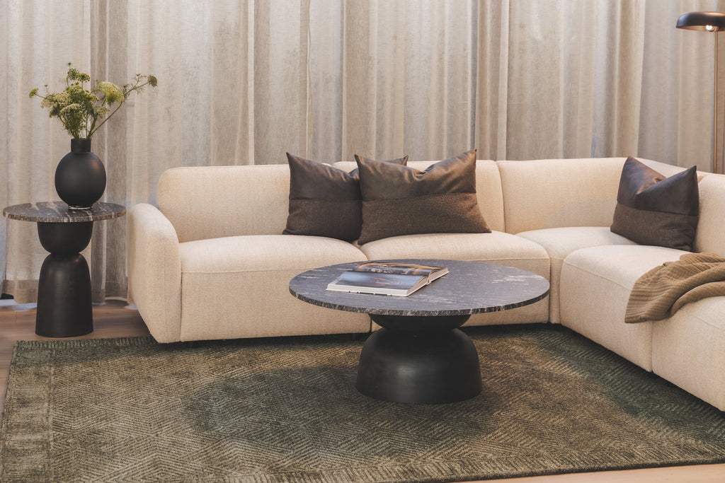 Table basse en aluminium pour patio