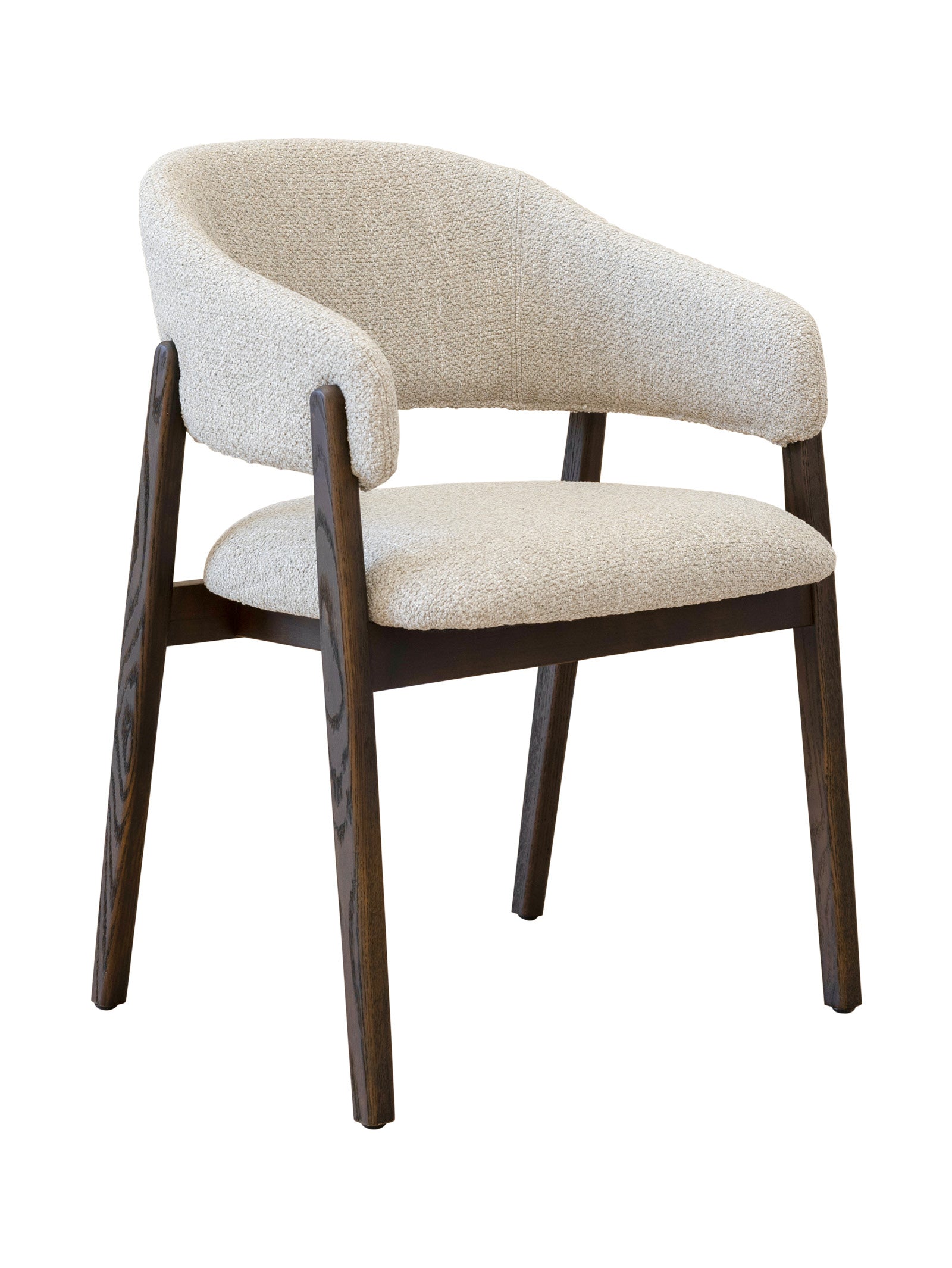 Chaise de salle à manger moderne en chêne massif