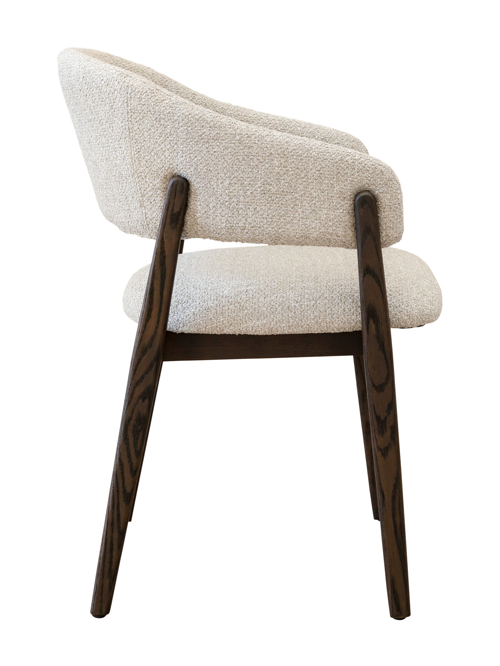 Chaise de salle à manger moderne en chêne massif