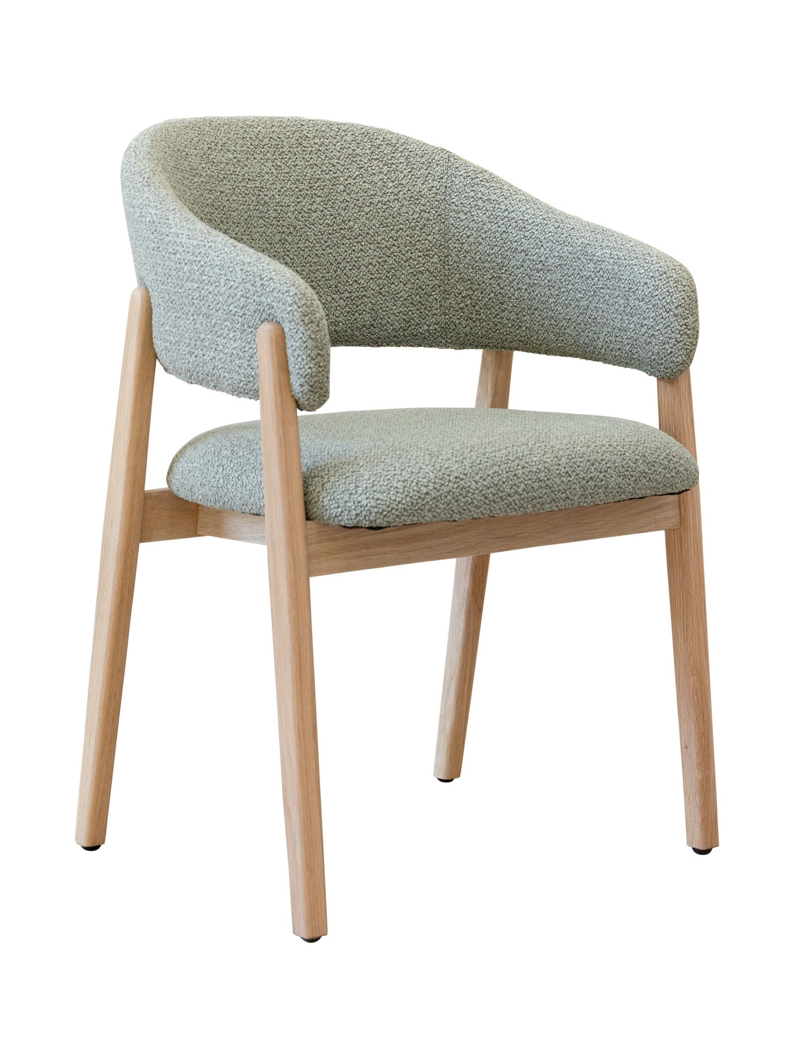 Chaise de salle à manger moderne en chêne massif