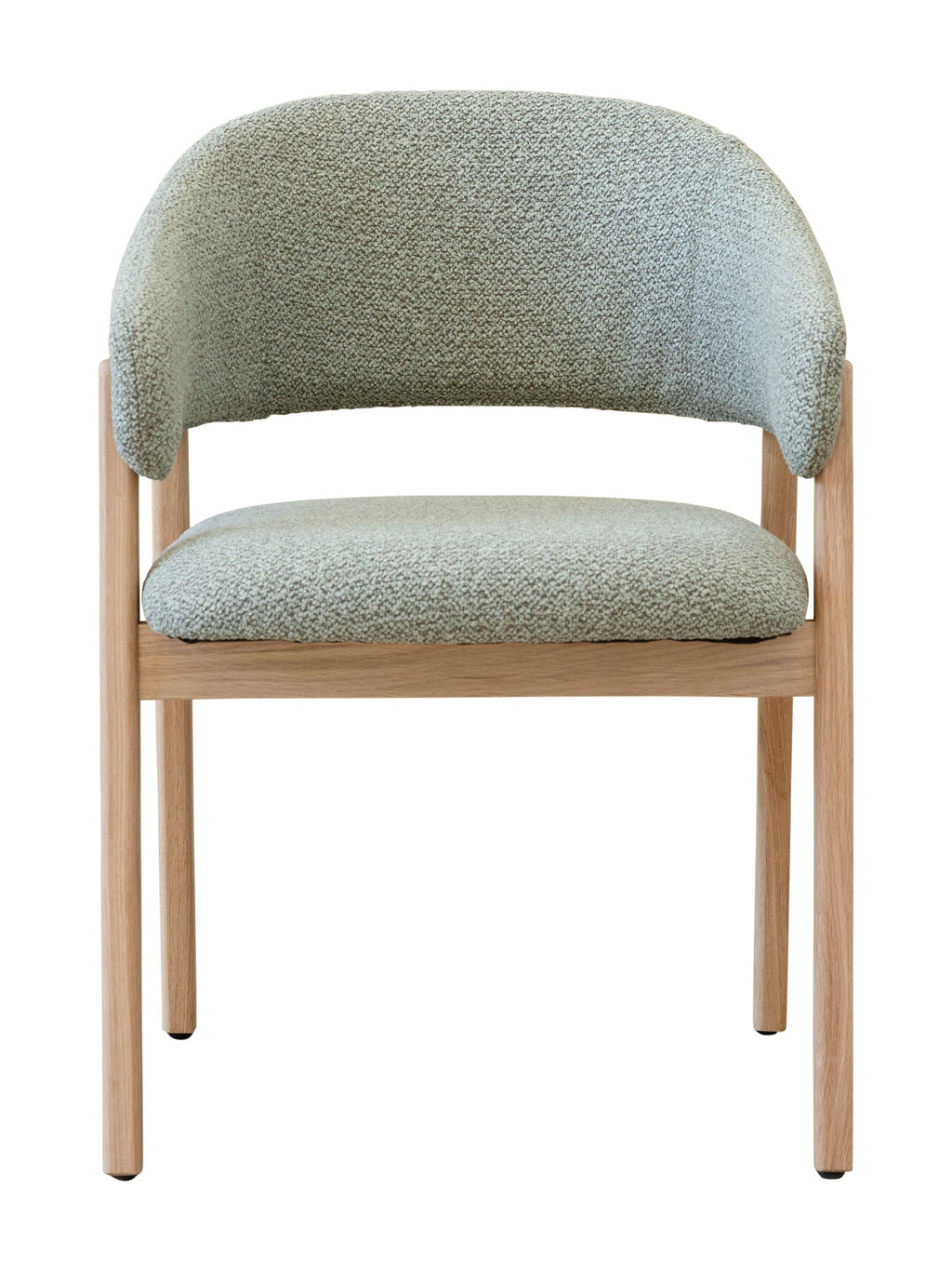 Chaise de salle à manger moderne en chêne massif