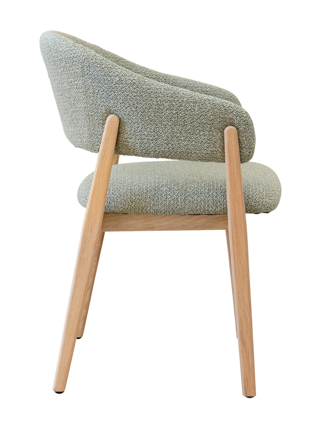 Chaise de salle à manger moderne en chêne massif