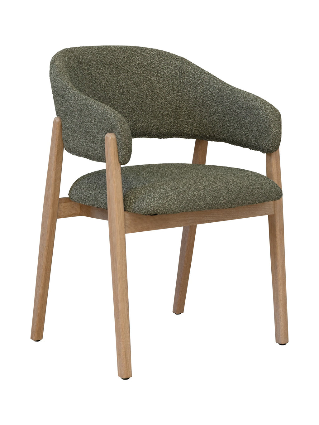Chaise de salle à manger moderne en chêne massif