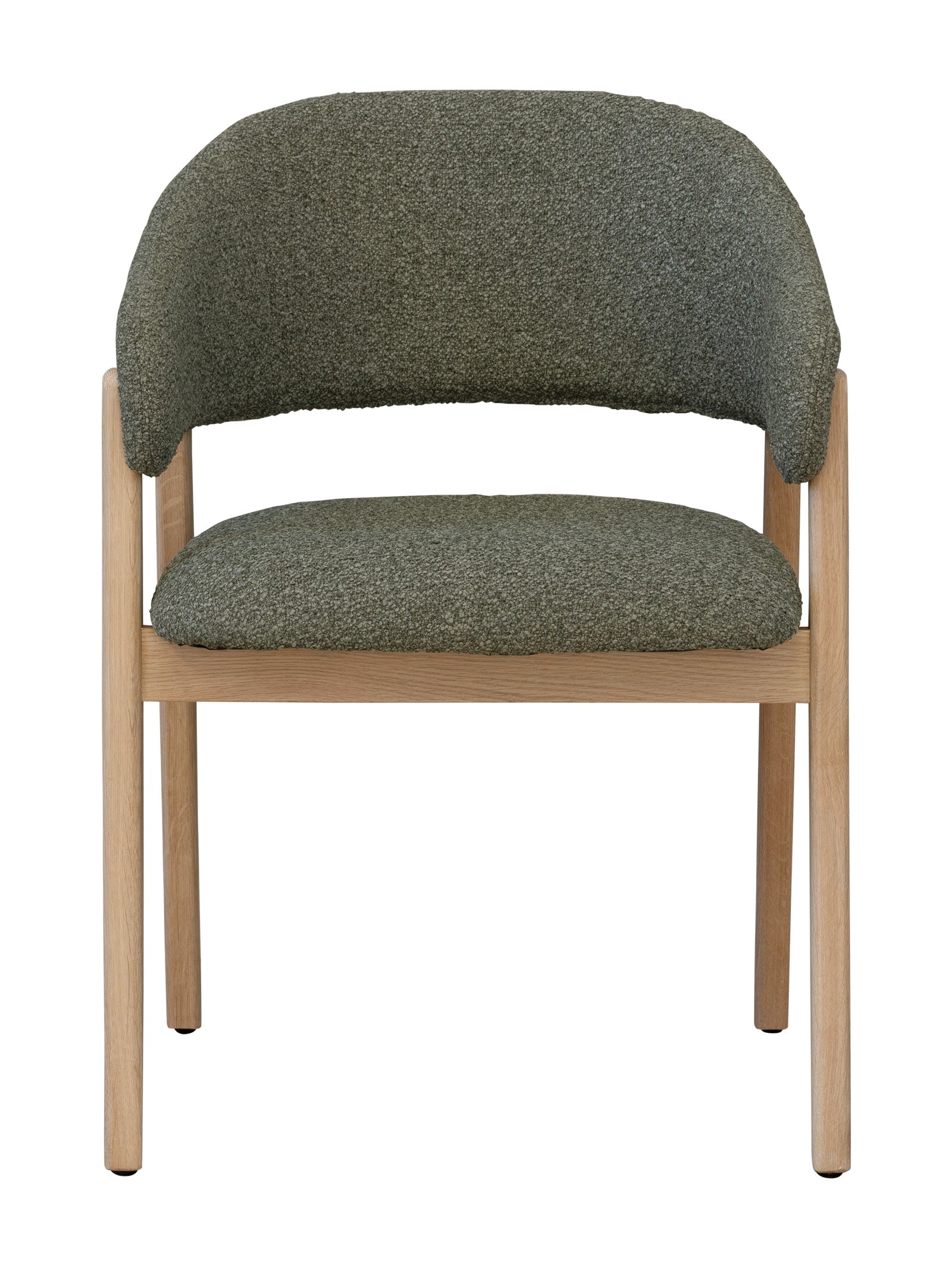 Chaise de salle à manger moderne en chêne massif