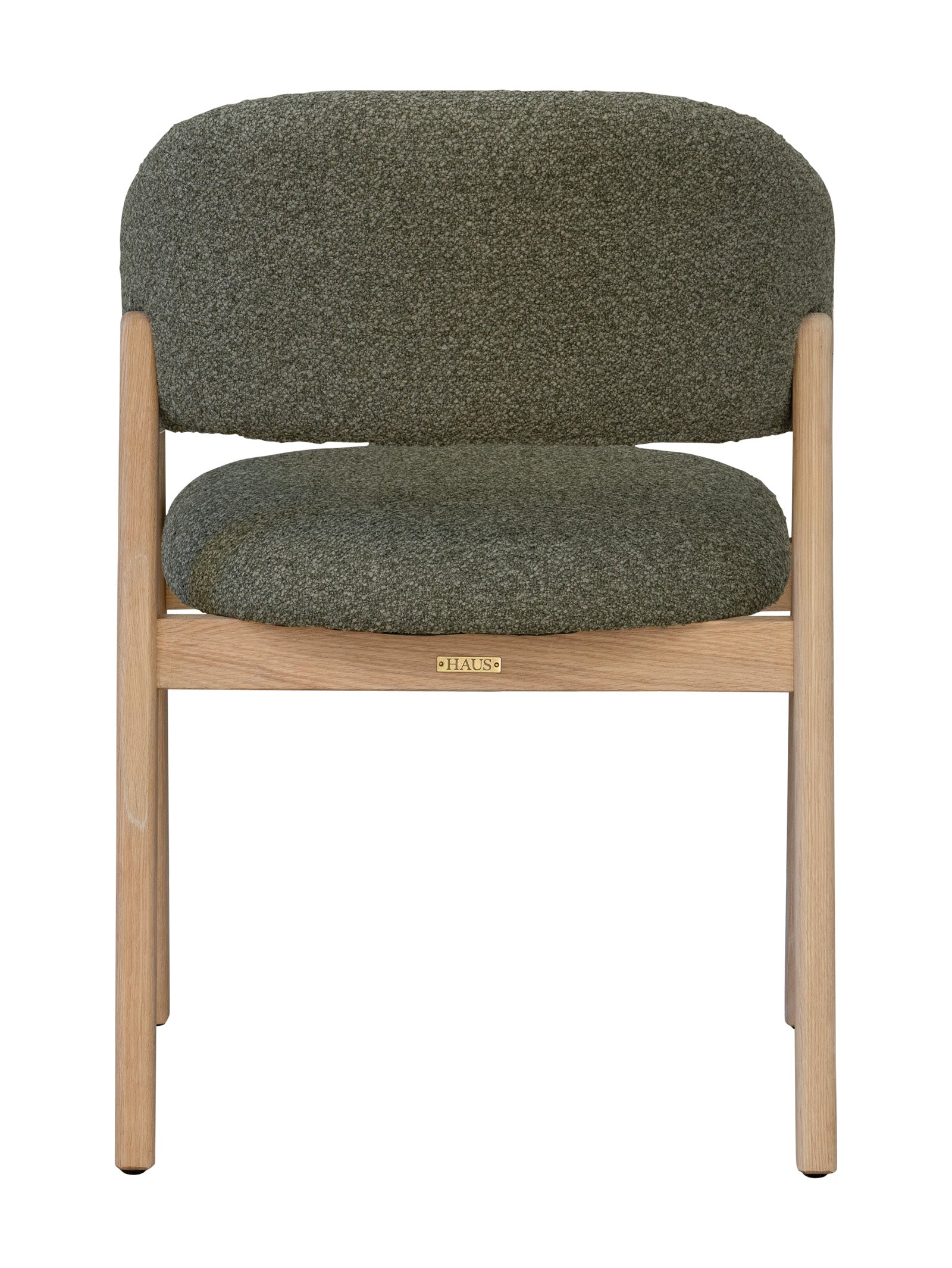 Chaise de salle à manger moderne en chêne massif