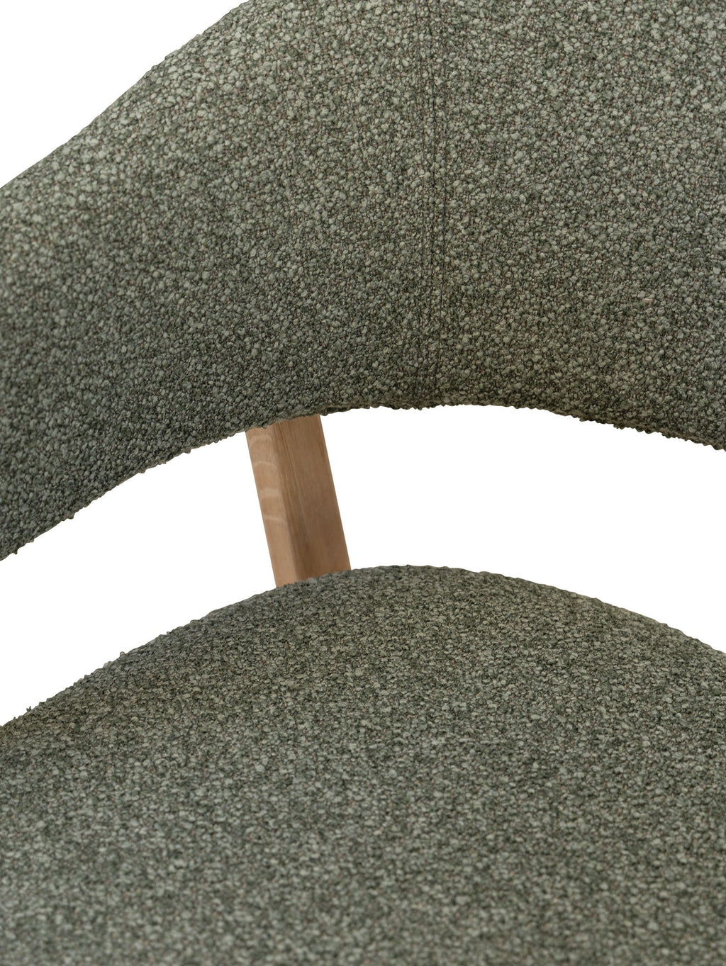 Chaise de salle à manger moderne en chêne massif