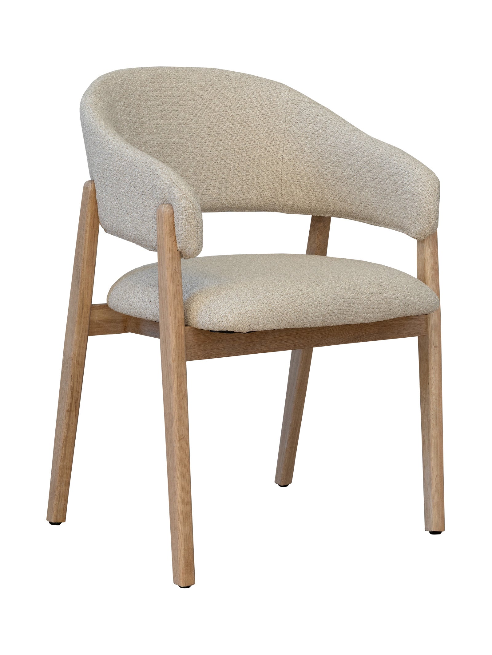 Chaise de salle à manger moderne en chêne massif