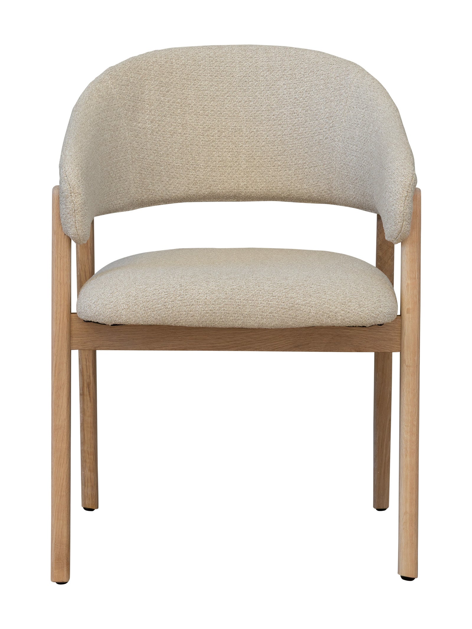 Chaise de salle à manger moderne en chêne massif
