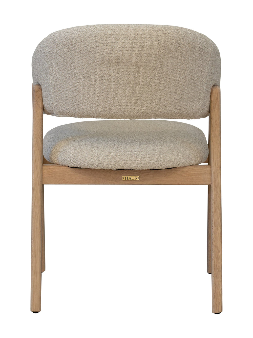 Chaise de salle à manger moderne en chêne massif
