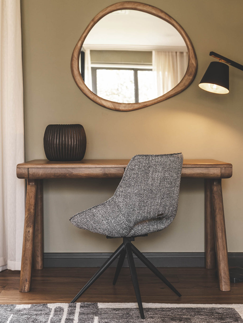 Chaise de salle à manger en tissu